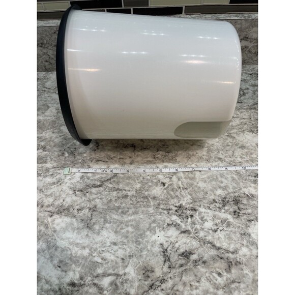 Tupperware One-Touch Canister White & Black Large Size D *EUC* - Picture 4 of 7